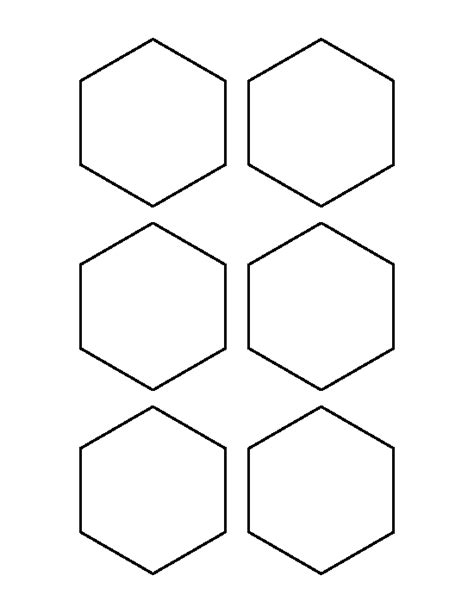 3 Inch Printable Hexagon Template